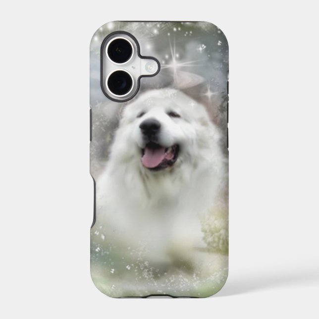 Case-Mate - Great Pyrenees Winter Scene (Back)