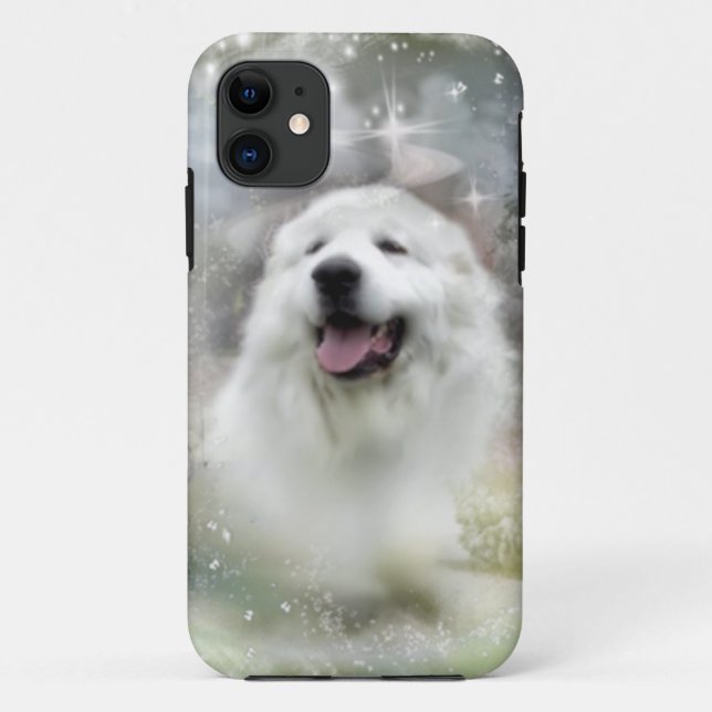 Case-Mate - Great Pyrenees Winter Scene Case-Mate iPhone Case (Back)