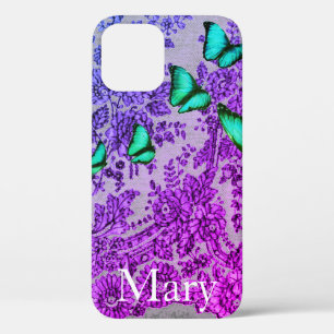 CASE MATE IPHONE CASE BLUE LACE WITH CUSTOM NAME