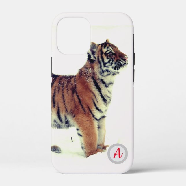 Case-Mate Phone Case, Apple iPhone 12 BABY TIGER Case-Mate iPhone Case (Back)