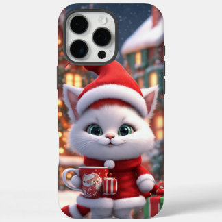 Case-Mate Phone Case, Cute kitten Christmas Design iPhone 16 Pro Max Case