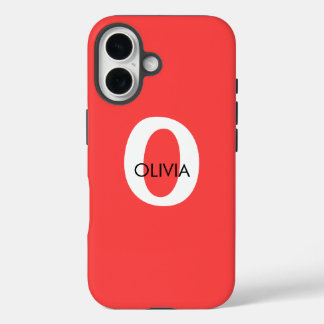 Case-Mate Tough iPhone 16 Case CUSTOM INITIAL