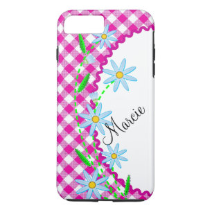 Case-Mate Tough Plus iPhone 7 Case Pink Gingham