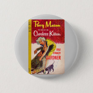 Case of the Careless Kitten book cover 6 Cm Round Badge