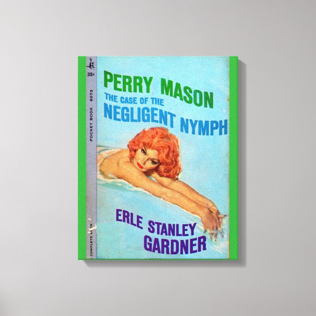 Case of the Negligent Nymph book cover Canvas Print (Front)