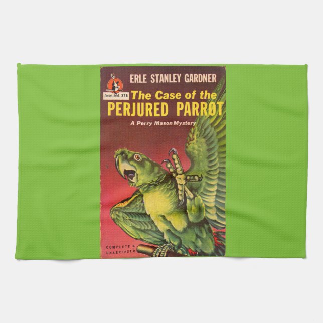 Case of the Perjured Parrot Tea Towel (Horizontal)
