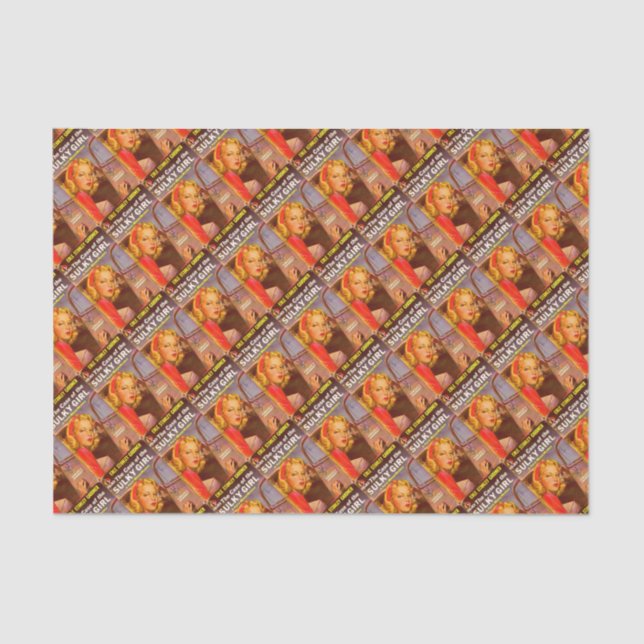 Case of the Sulky Girl book cover Tissue Paper (Front)