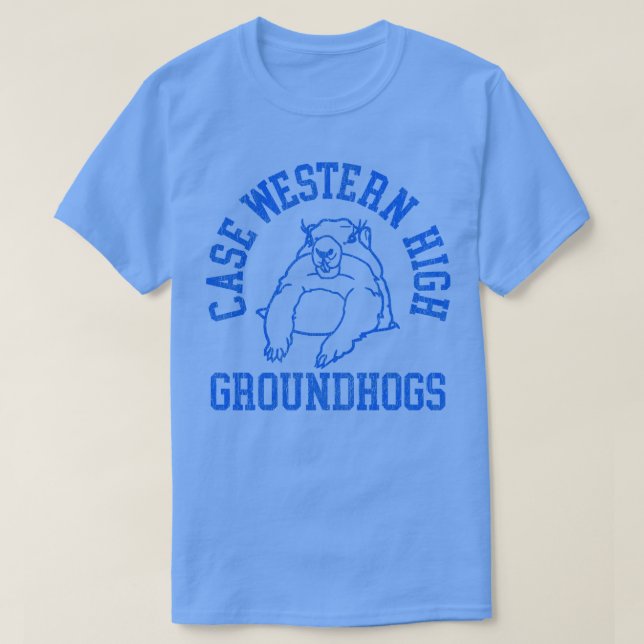 Case Western High Groundhogs Grey Groundhog Day Fa T-Shirt (Design Front)