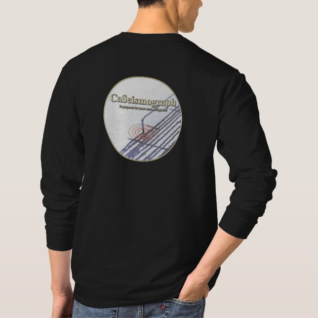 CaSeismoGraph Long Sleeve Shirt Front/Back Design (Back)