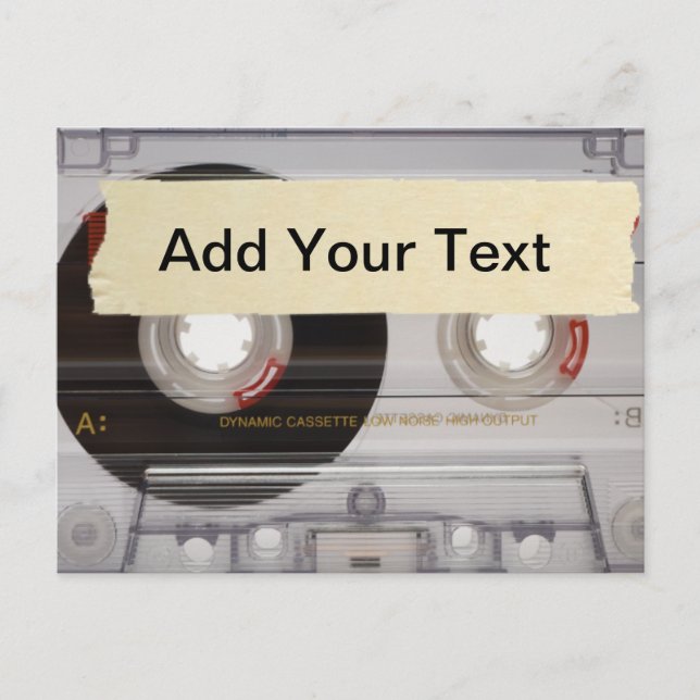 Casette Tape Postcard (Front)