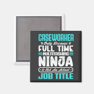 Caseworker Job Title Profession Funny Caseworker  Magnet