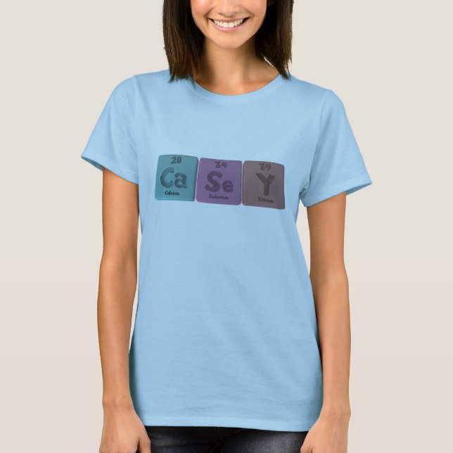 Casey as Carbon Selenium Yttrium T-Shirt (Front)