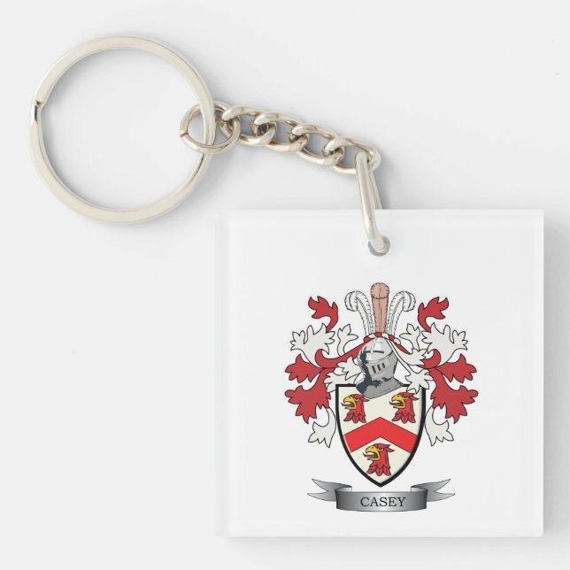 Casey Coat of Arms Key Ring (Front)
