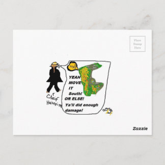 Casey Heinzism Cartoon Yeah Move it! Postcard