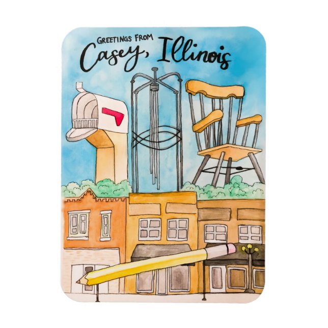 Casey, IL Magnet (Vertical)