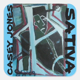 CASEY JONES SATIVA SQUARE STICKER