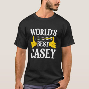 Casey Surname Funny Team Family Last Name World's  T-Shirt
