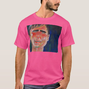 Casey Tatum Tim And Eric Acrylic Portrait T-Shirt