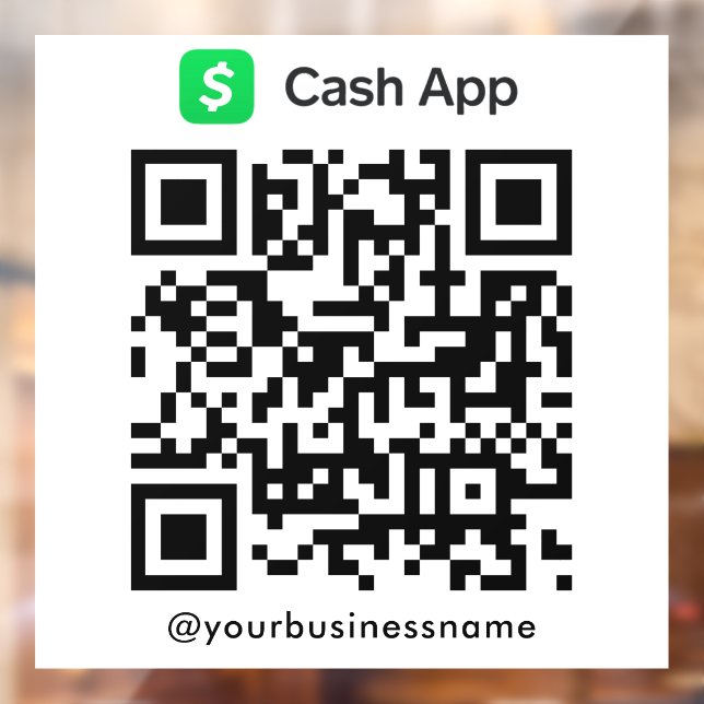 Cash App QR Code Payment Scan to Pay White (Sheet 2)