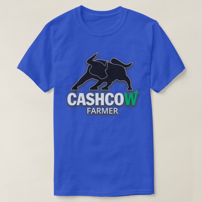Cash Cow Farmer Cash Flow Farmer Millennial Farmer T-Shirt (Design Front)