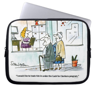 Cash for Clunkers Laptop Sleeve