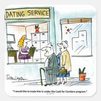 Cash for Clunkers Square Sticker