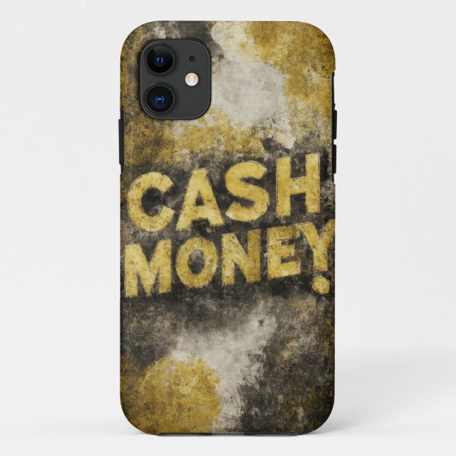 Cash Money Gold Splash Mobile Case (Back)