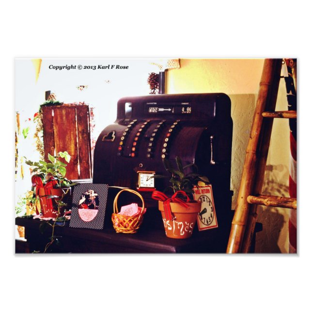 Cash register photo print (Front)