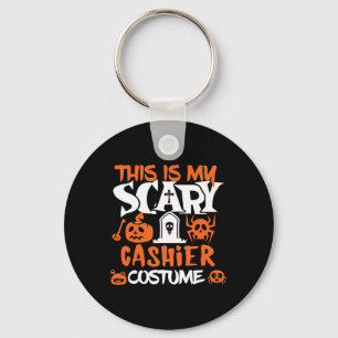 Cashier Halloween Shirt Costume Funny Men Women  Key Ring