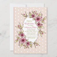 Cashmere and Flowers Invitation
