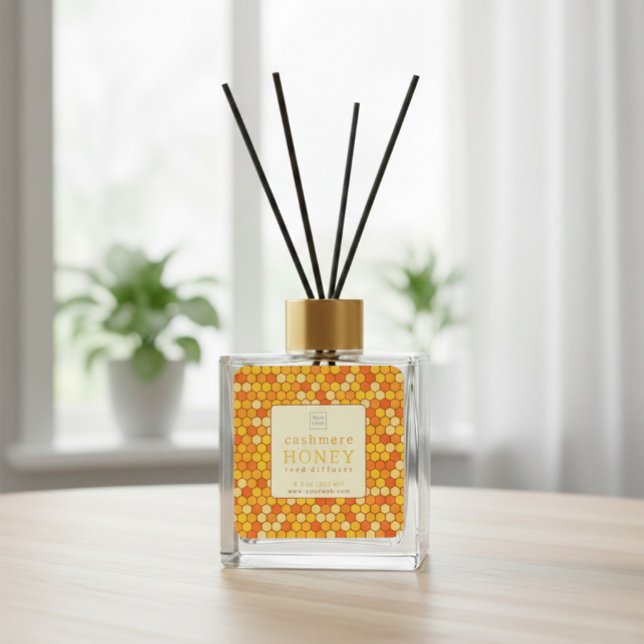 Cashmere Honey Reed Diffuser Label (Creator Uploaded)