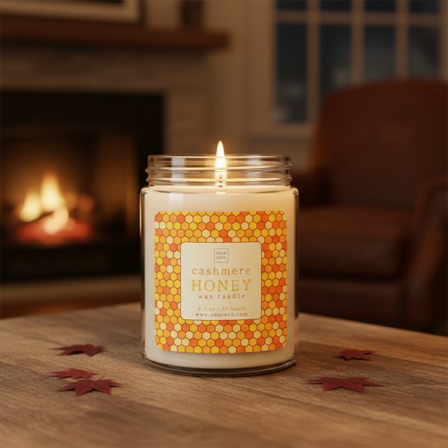 Cashmere Honey Wax Candle Label (Creator Uploaded)