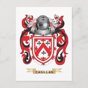 Casillas Coat of Arms (Family Crest) Postcard