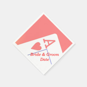 Casino Aces Wedding Paper Napkins