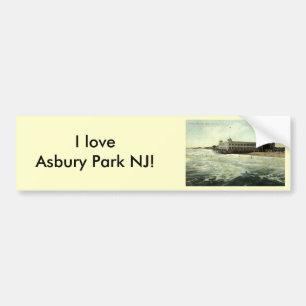 Casino, Asbury Park NJ 1910 Bumper Sticker