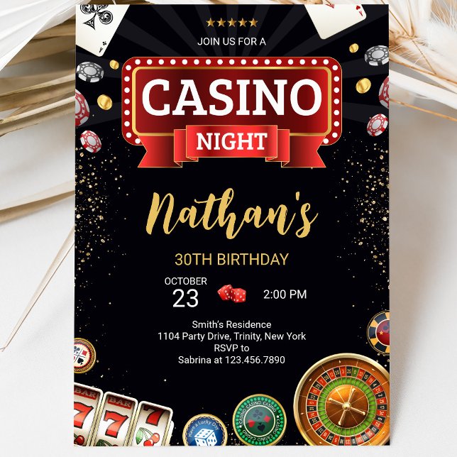 Casino Birthday Invitation (Creator Uploaded)