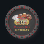 Casino Birthday Plate - 16th Birthday<br><div class="desc">Perfect Item to Celebrate that Special Birthday</div>