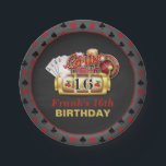 Casino Birthday Plate - 16th Birthday<br><div class="desc">Perfect Item to Celebrate that Special Birthday</div>