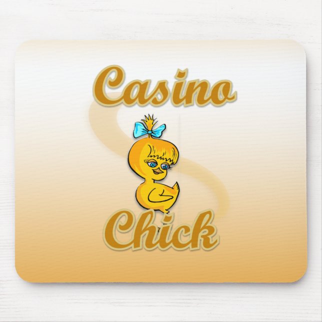 Casino Chick Mouse Pad (Front)