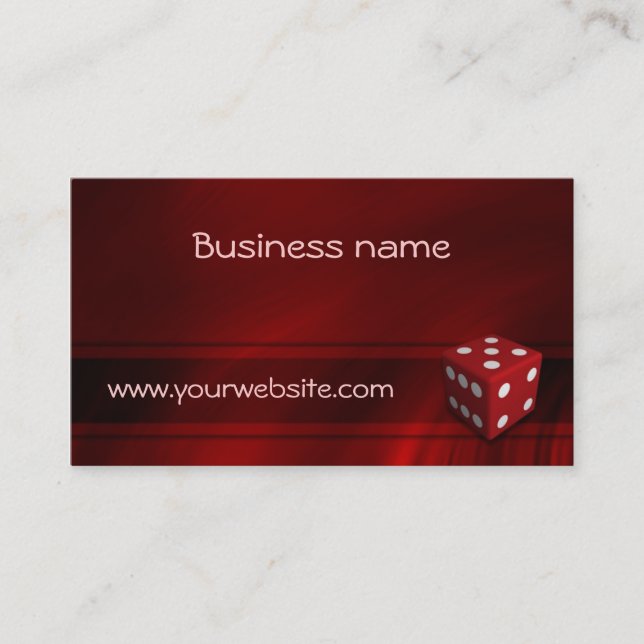 Casino Chip Business Card Templates (Front)