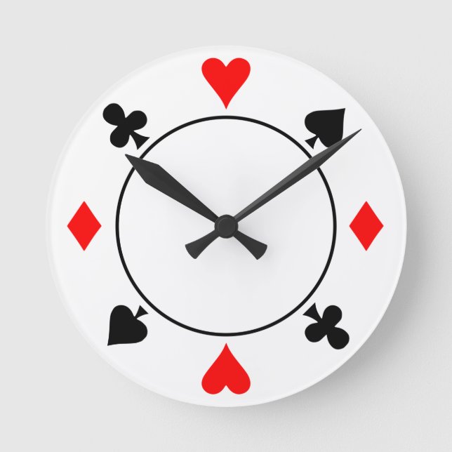 Casino Chip Round Clock (Front)