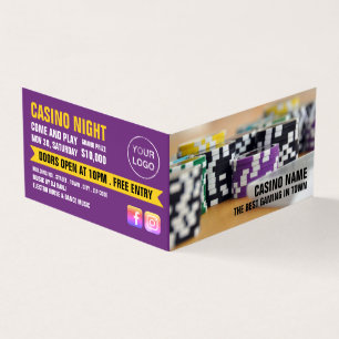 Casino Chips, Casino Manager Detailed Business Card