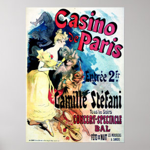 CASINO DE PARIS Camille Stefani Vintage French Poster
