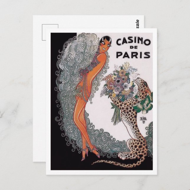 Casino de Paris - Josephine Baker (1930) Postcard (Front/Back)
