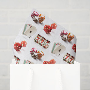 Casino Decoupage Paper, Gambling Poker Tissue Paper