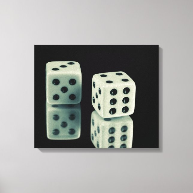 Casino dice  canvas print (Front)