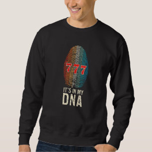 Casino Gambler It's In My Dna Slot Machine Gamblin Sweatshirt