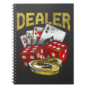 Casino Gambling Dealer Texas Holdem Poker Notebook