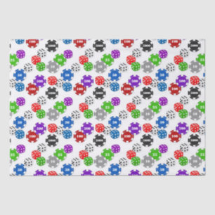 Casino gambling night party tissue paper