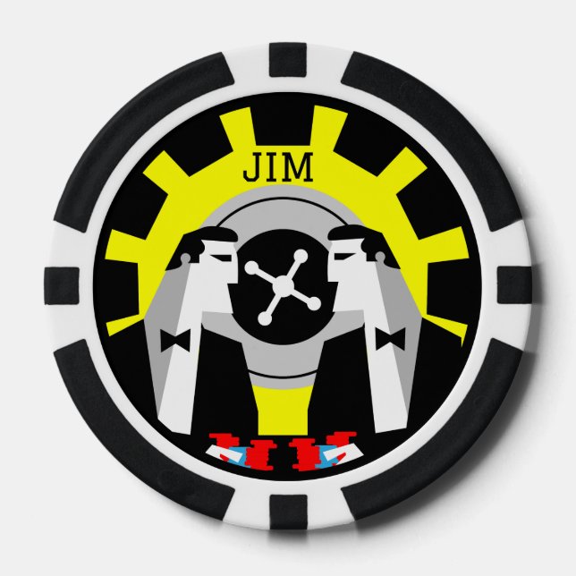 Casino Gambling Poker Roulette  Chips (Front)